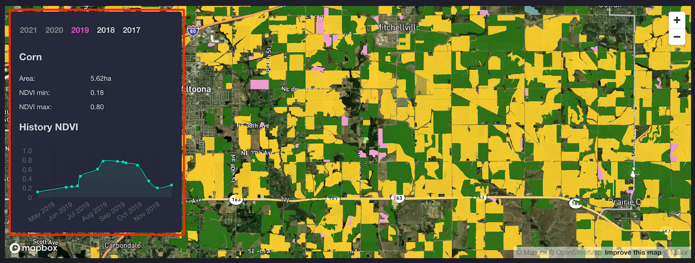 crop map overview section